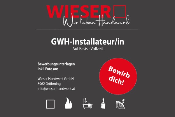 Stellenangebot Wieser Handwerk GmbH
